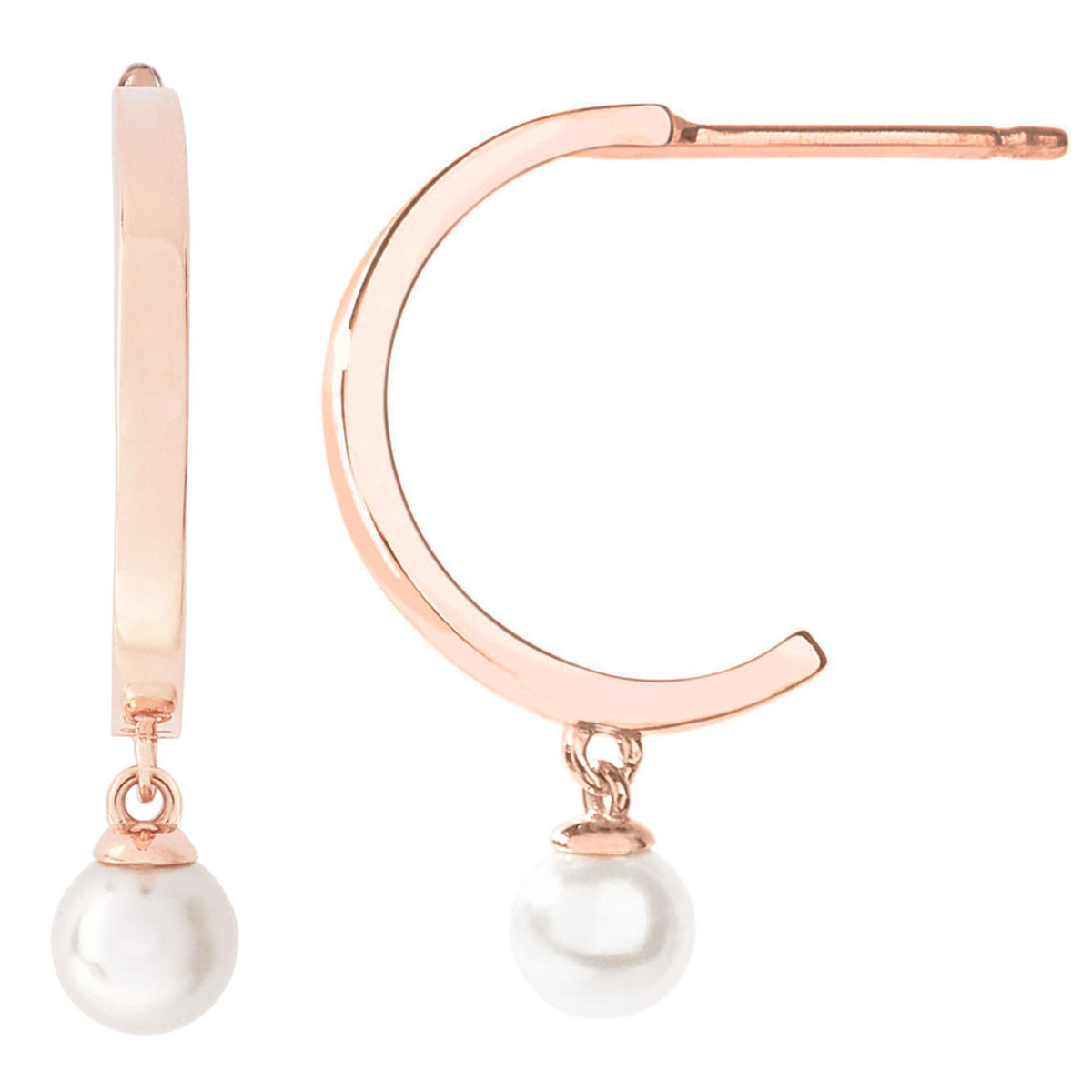 CLARAMAE PEARL HOOPS